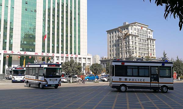 战“疫”有我   云南昭通电动警务平台车列装上岗(图4)