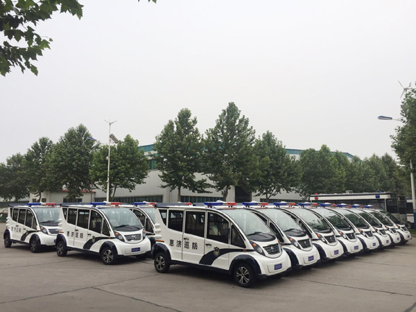 白天见警车  晚上见警灯—郑州市惠济区引进25台电动巡逻车(图1)