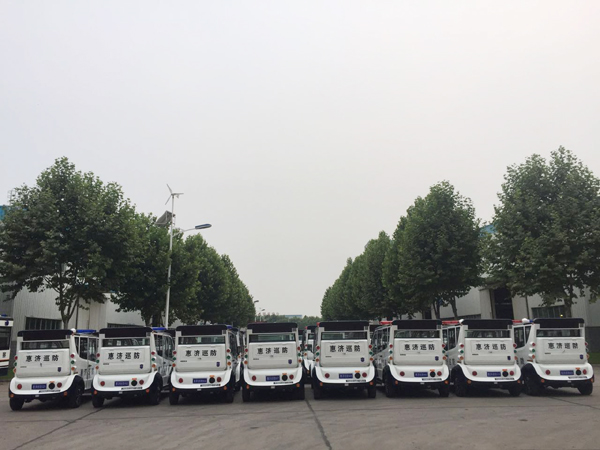 白天见警车  晚上见警灯—郑州市惠济区引进25台电动巡逻车(图4)