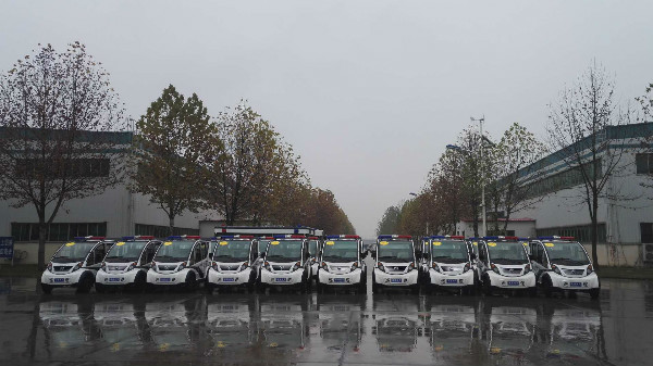 山东龙口市通过公安部警采中心采购20台电动巡逻车(图1)