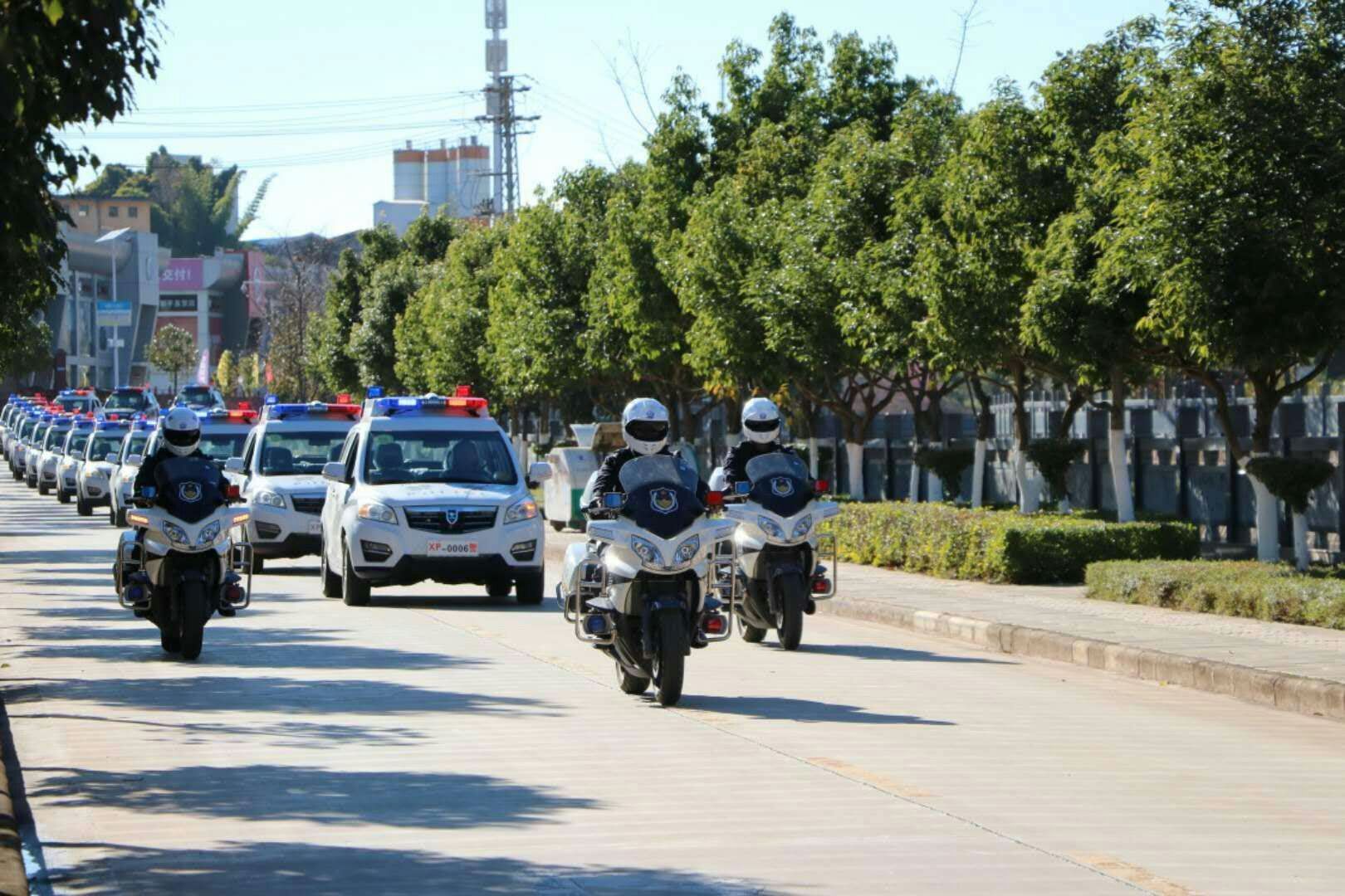 云南新平县公安局举行巡逻处警车辆发放仪式(图10)