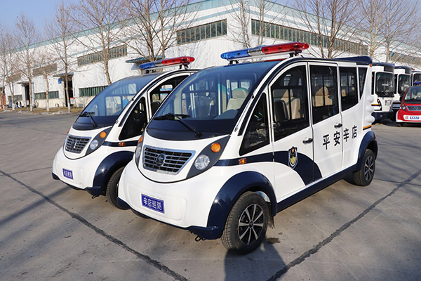河南新郑市电动巡逻车发车 提升辖区治安防控能力(图1)