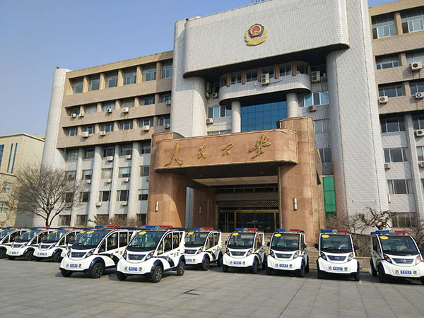 山东龙口公安配发16台电动巡逻车(图1)