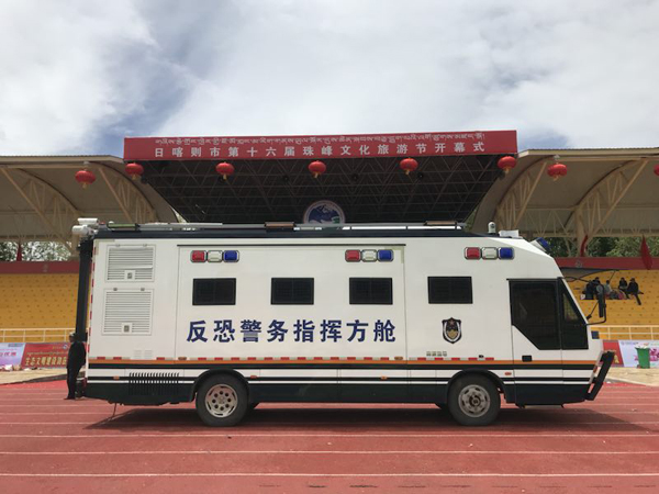 西藏日喀则//警用移动式指挥方舱为第十六届文化旅游节开幕式护航(图6) 西藏日喀则//警用移动式指挥方舱为第十六届文化旅游节开幕式护航(图6)