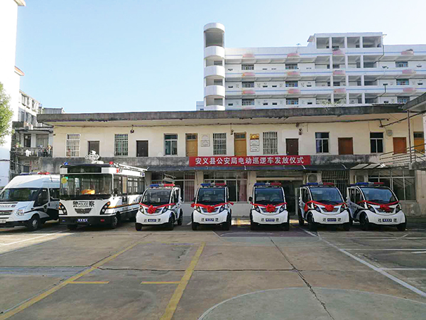 江西安义县公安局举行电动巡逻车发放仪式(图1)