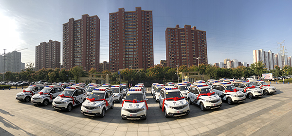 织密巡逻防控网络  增强治安防控力量——涡阳县公安局举行警用巡逻车发放仪(图2)