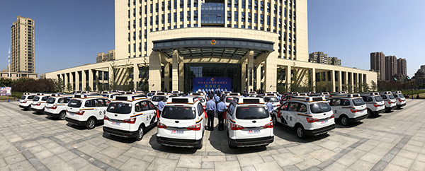 织密巡逻防控网络  增强治安防控力量——涡阳县公安局举行警用巡逻车发放仪(图7)