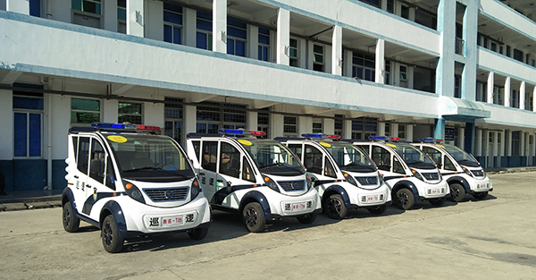 福建泉州南安市电动巡逻车上岗执勤(图2)