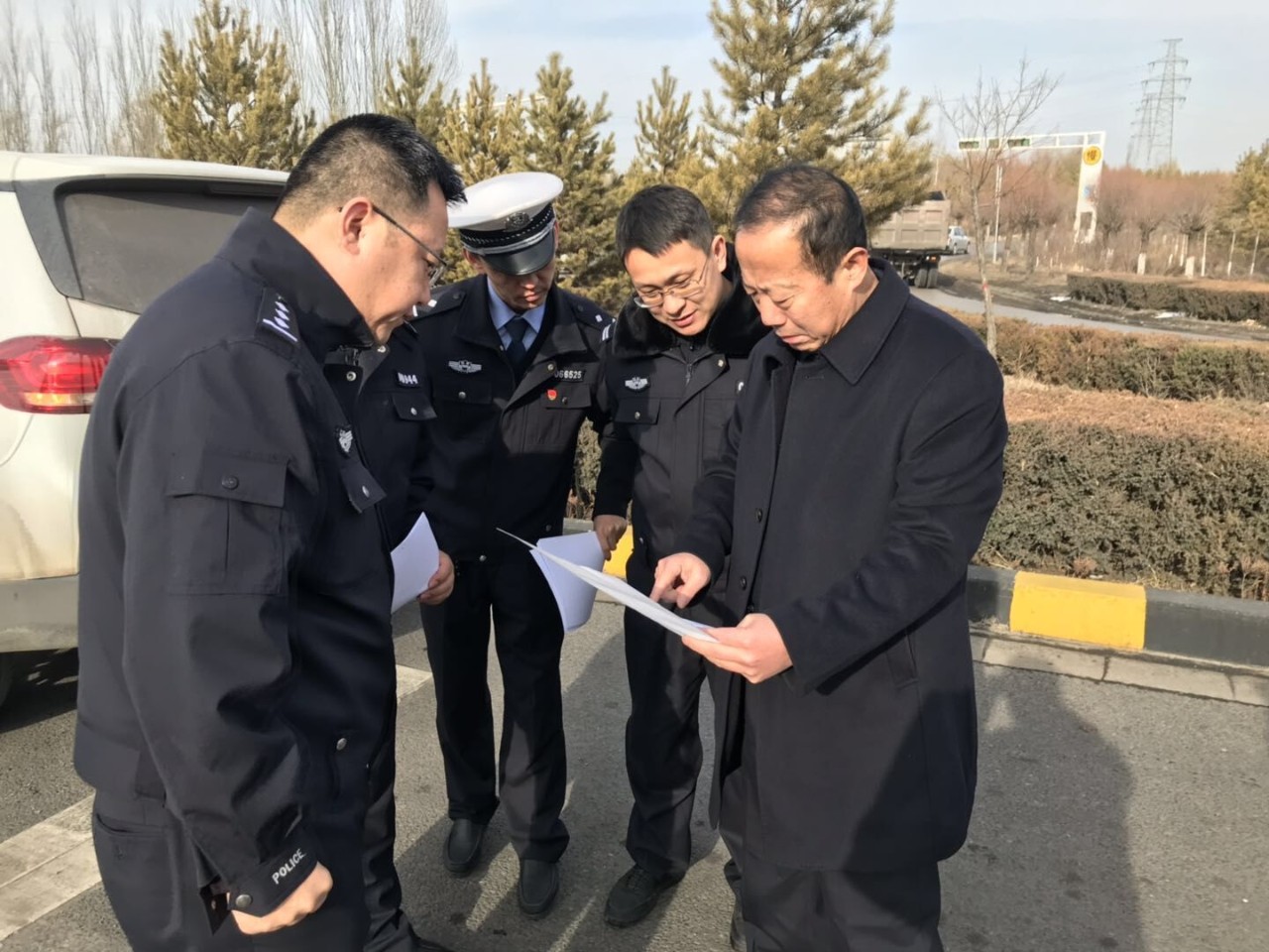 【榆林】李荣副支队长到绕城大队调研指导道路交通事故预防工作(图1)