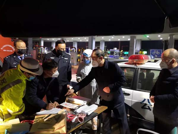 【抗疫情 守前线】山西平陆县公安局巡特警大队疫情防控工作纪实(图1)