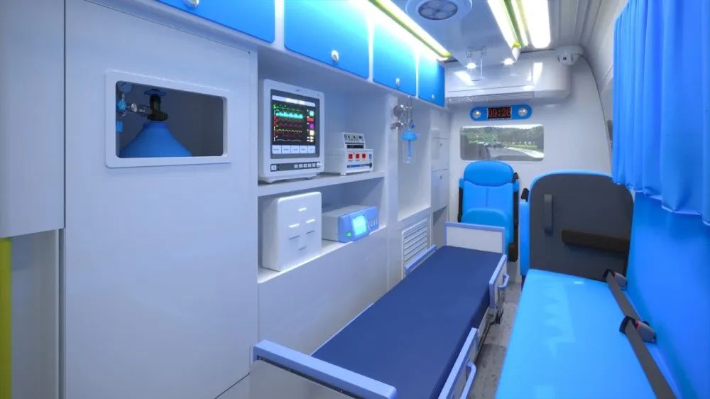 森源鸿马5G+智慧救护车系列4//急救型救护车：移动的“手术室”(图2)