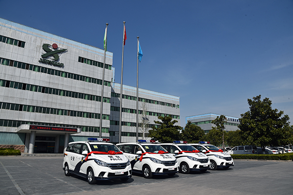 森源鸿马警用多功能巡逻车助力信阳疫情防控(图2)