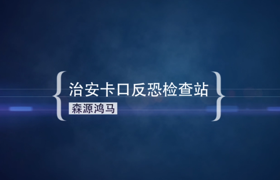 森源牌治安卡口反恐检查站