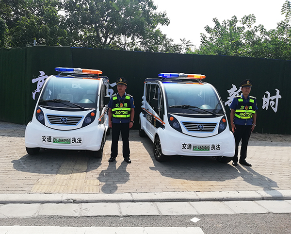 商丘电动执法车上岗执勤(图1)