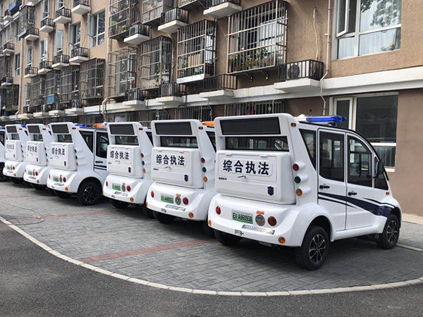 森源鸿马17台电动执法车入驻北京为国庆添彩(图4)