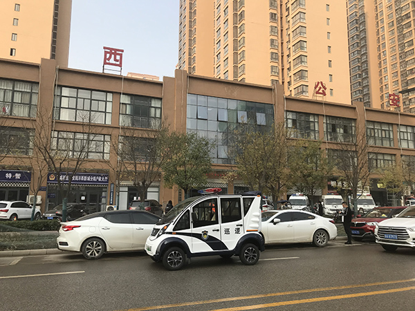 陕西西安电动巡逻车上岗执勤||助力构建立体化巡防体系(图2)