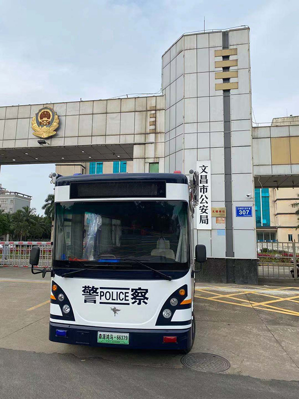 打造平安海南||14台移动警务室配发海南全省(图4)