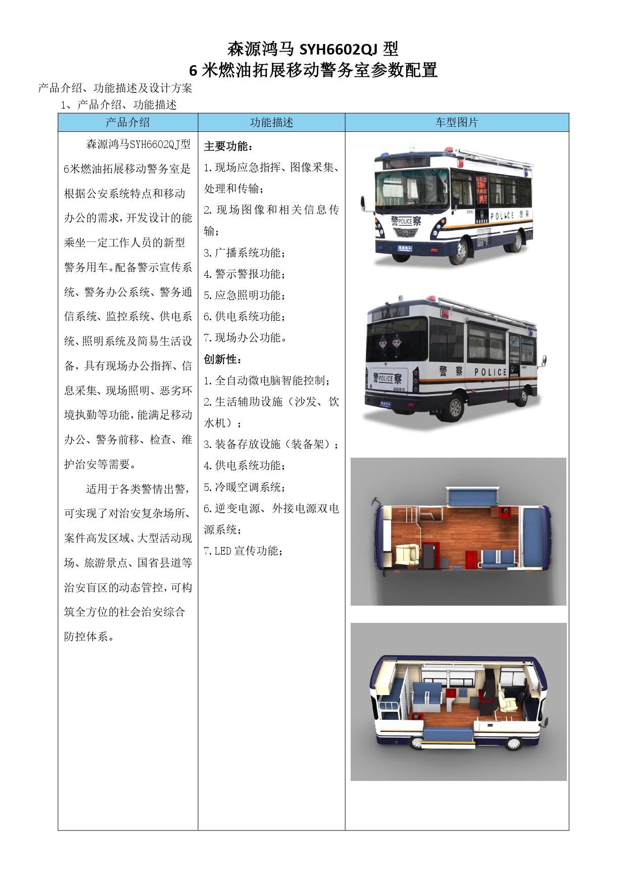6米燃油拓展移动警务室(图1)