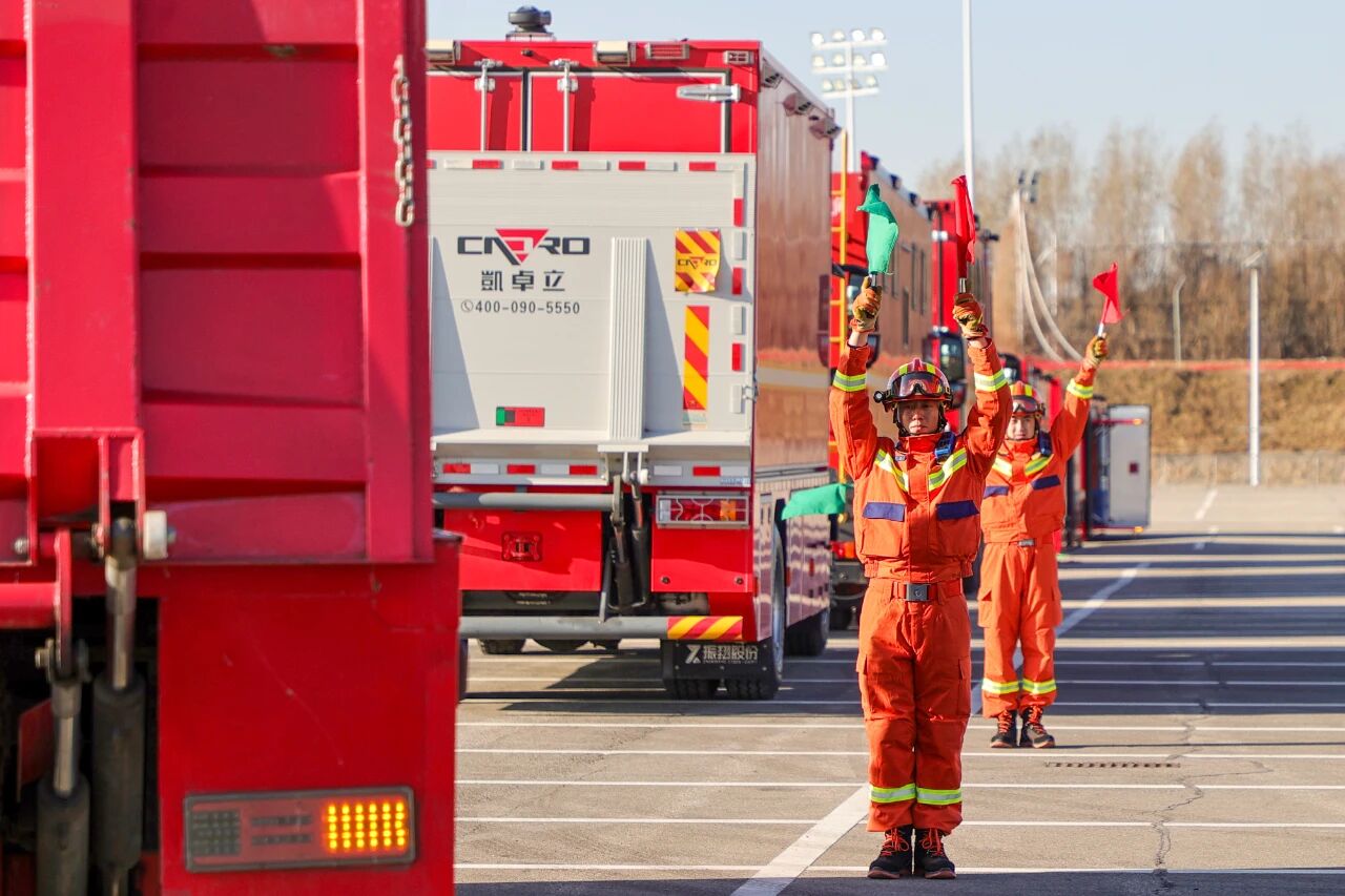 无预案砺兵显真章||森源鸿马模块方舱助力大同消防战勤保障演练(图2)