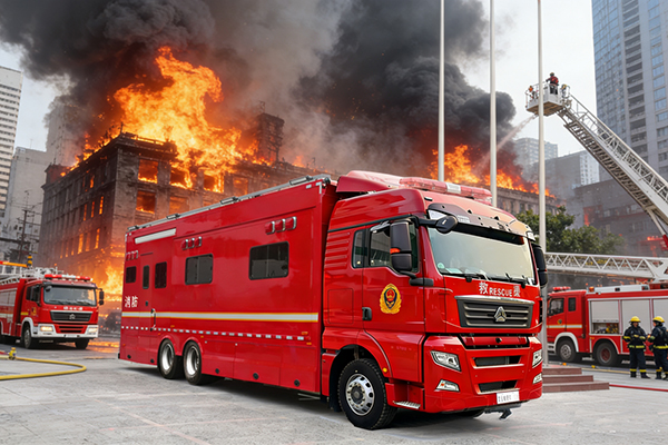 硬核底盘赋能消防实战||森源鸿马汕德卡C7通信指挥车守护生命防线(图4)