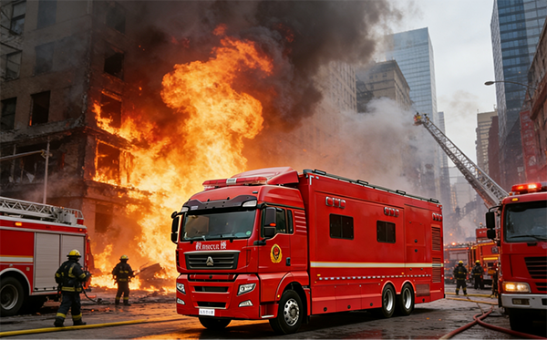 硬核底盘赋能消防实战||森源鸿马汕德卡C7通信指挥车守护生命防线(图3)