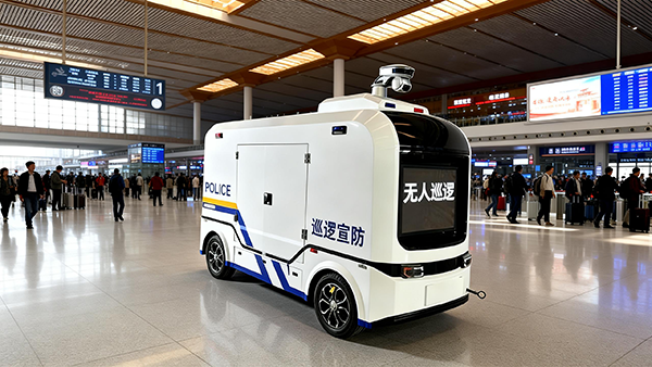 科技赋能，声光驱险！森源鸿马无人巡逻车全新智能警示系统(图8)