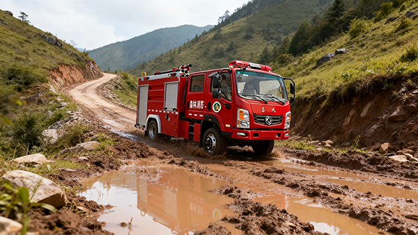 全域攻坚  水润平安||森源鸿马四驱水罐消防车：基层灭火救援硬核尖兵 在乡镇山区、老旧社区、厂矿园区等场景中，道路狭窄、地形复杂、水源不足等难题，常制约消防救援效率。森源鸿马聚焦基层实战痛点，自主研发(图2)