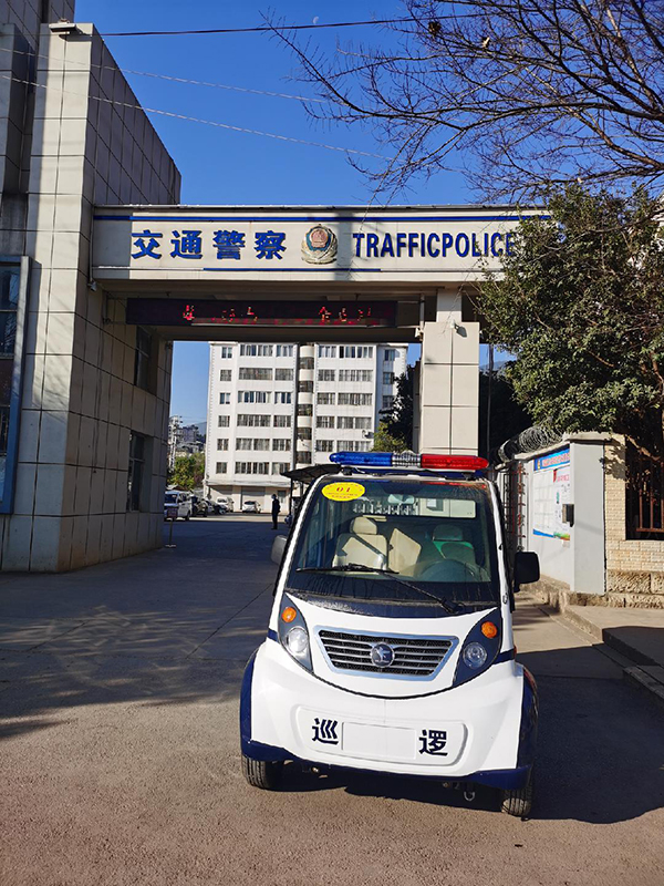 云南武定县电动巡逻车上岗执勤(图1)