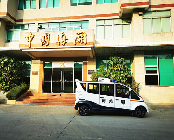 国门卫士——广州海关电动巡逻车上岗执勤(图1)